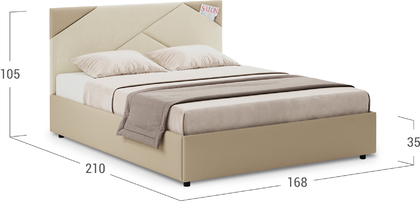 Кровать двуспальная Альба 160х200 Модель 1206